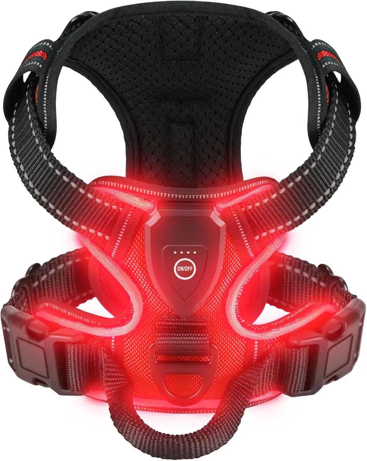 Harnais Anti-Traction LED pour Chien