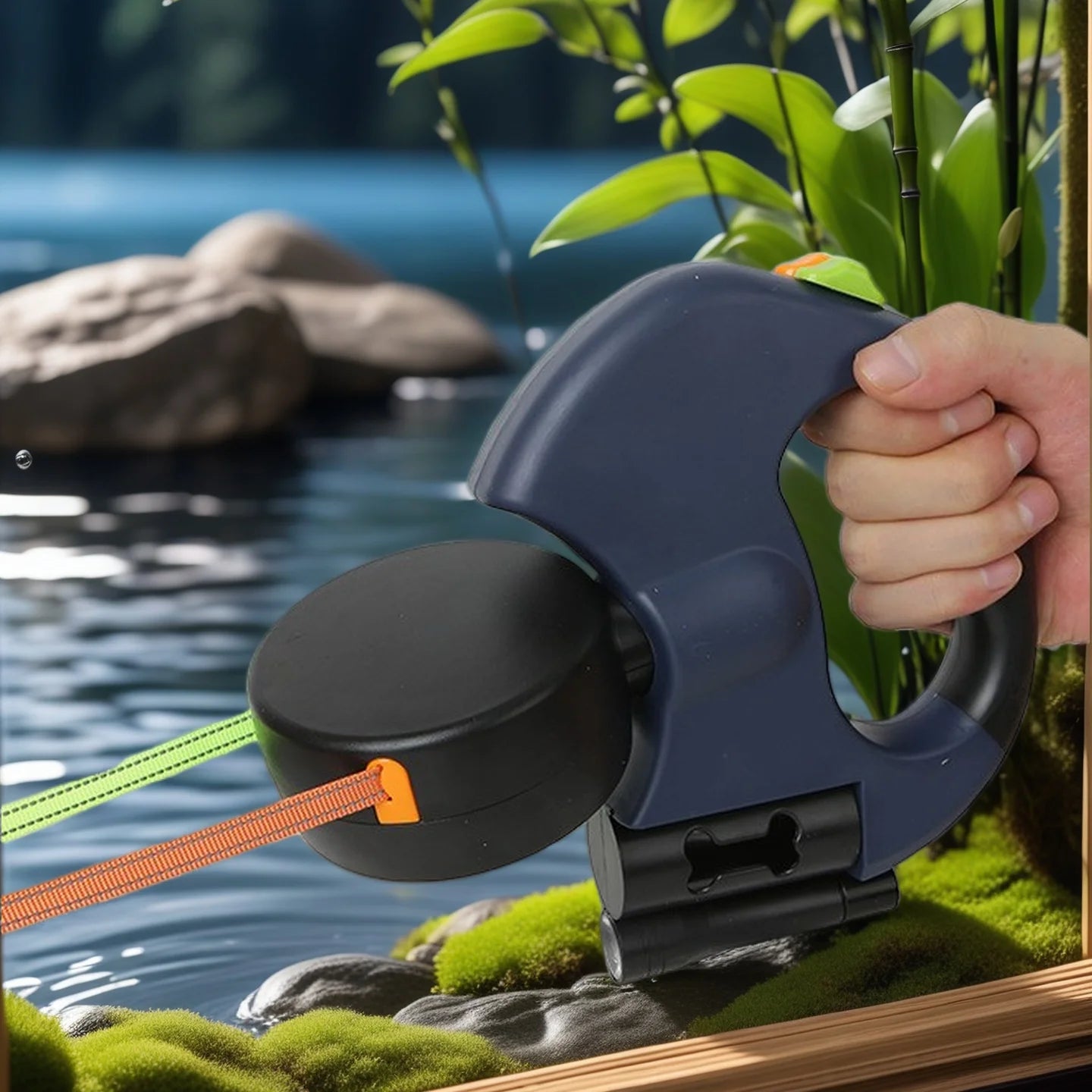 Laisse à Enrouleur Automatique avec LED Intégrée
