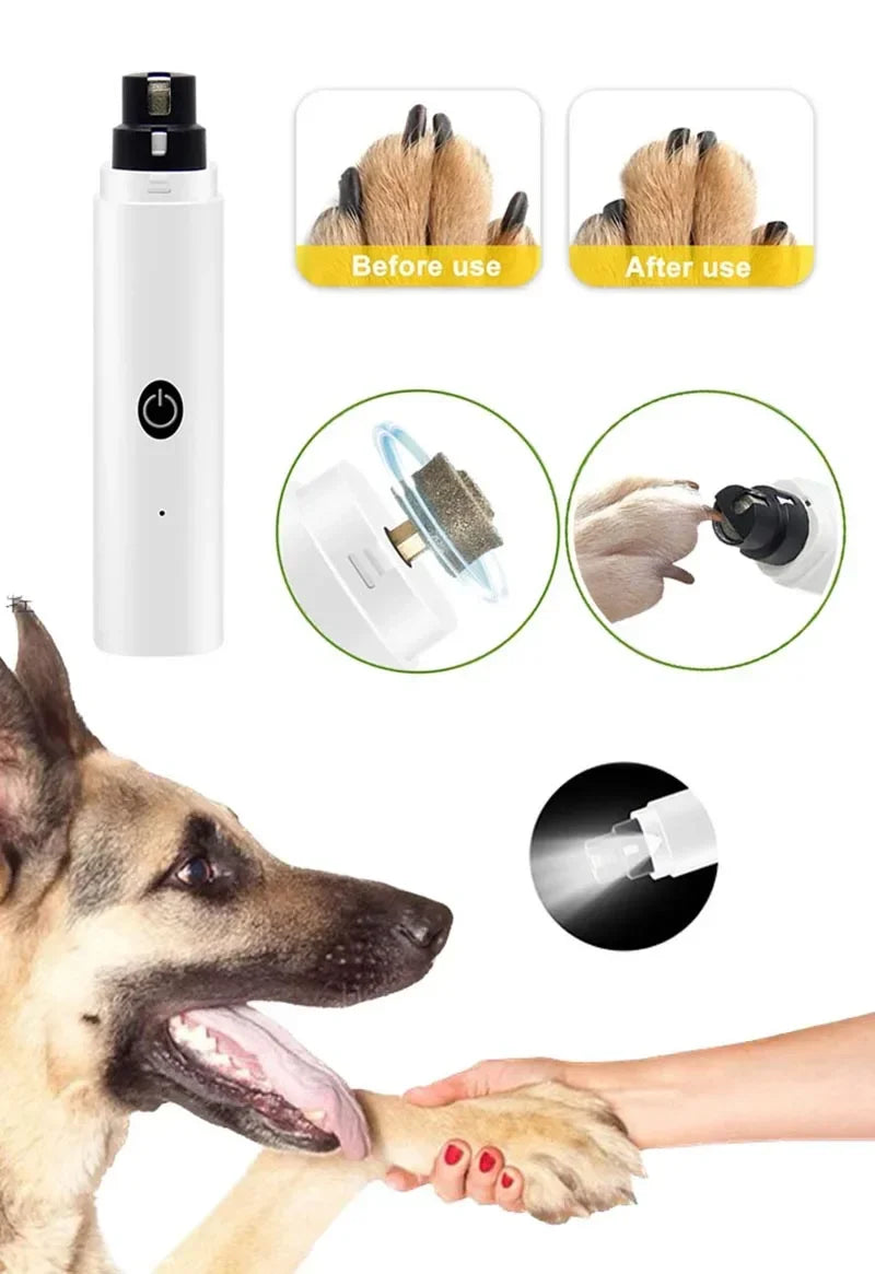 Coupe-Ongles Électrique Silencieux pour Chien et Chat