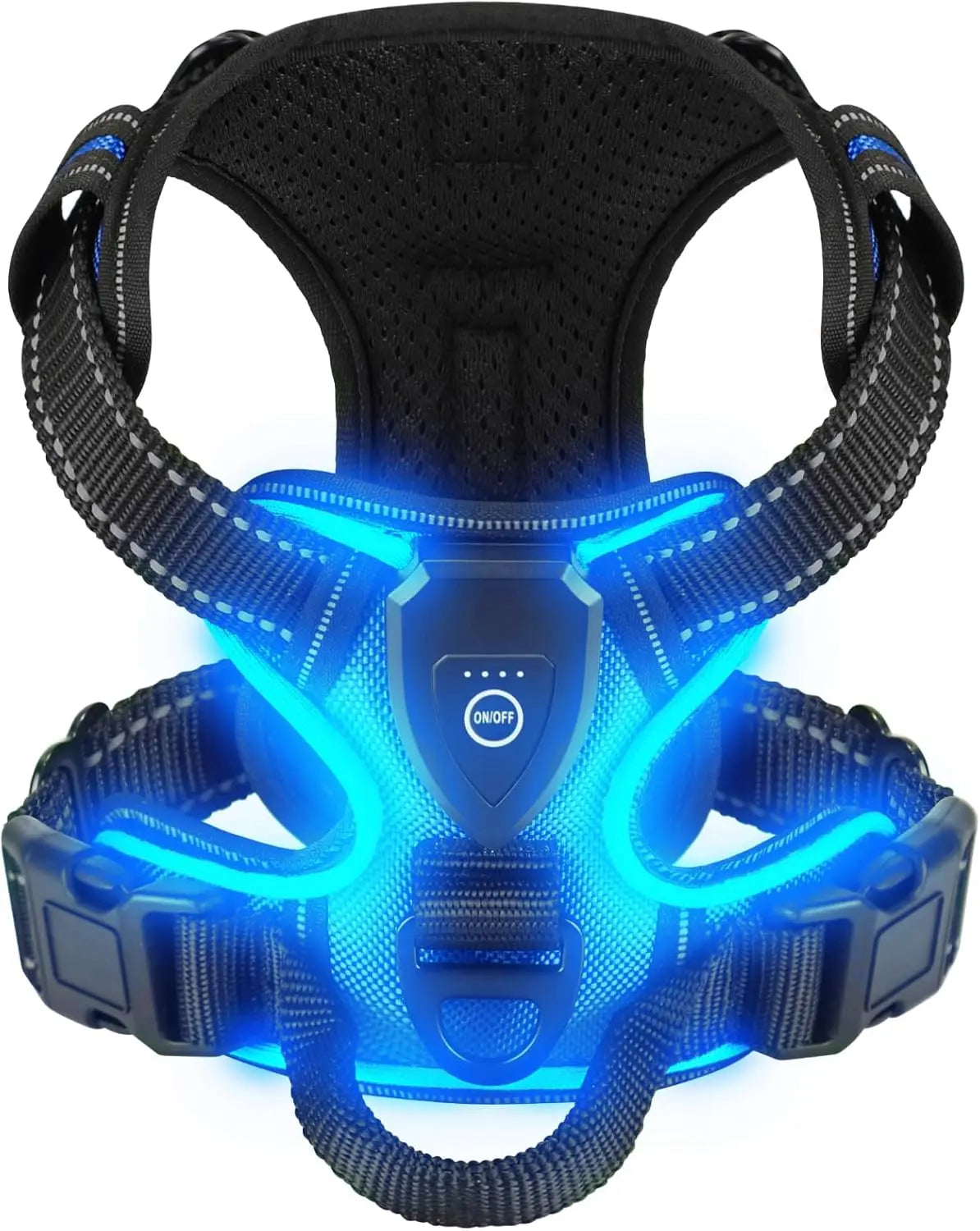 Harnais Anti-Traction LED pour Chien